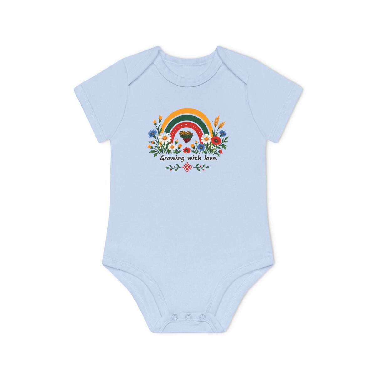 Grown With Love; Baby Organic Short Sleeve Bodysuit