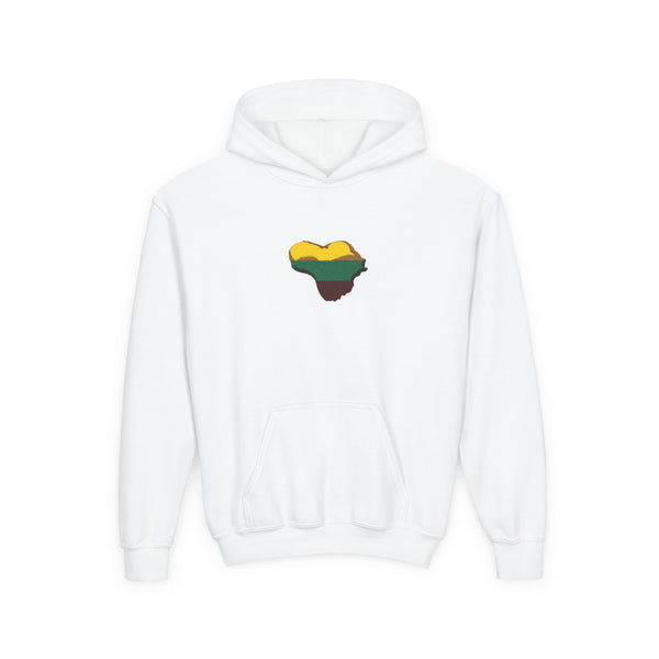 Lithuania Tree of Life Heart Design, Youth Heavy Blend Hooded Sweatshirt