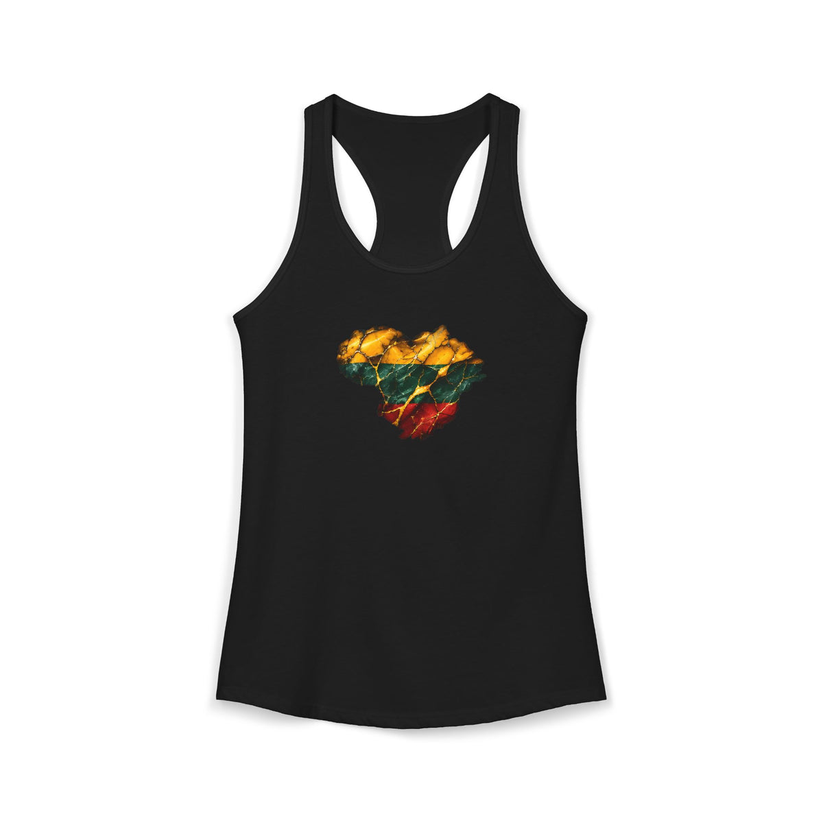 Lithuanian Marble Heart, Women's Ideal Racerback Tank