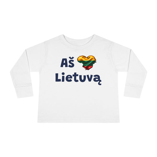 Aš Heart Lietuva, Toddler Long Sleeve Tee