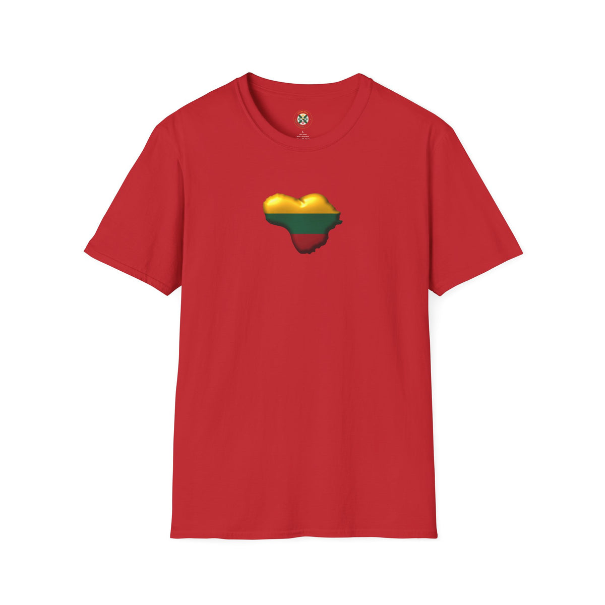 Lithuania Tree of Life Heart, front, Lithuania the Center of it All, back, T-Shirt | Baltic Pride