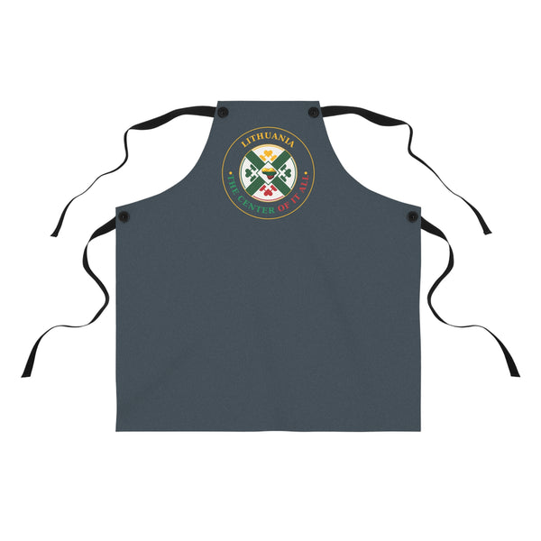 Lithuania the Center of it All, Apron, Charcoal