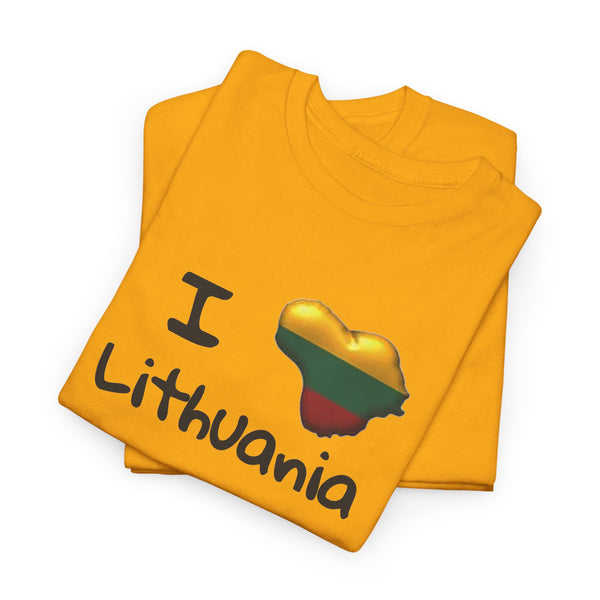 I love Lithuania Unisex Heavy Cotton Tee