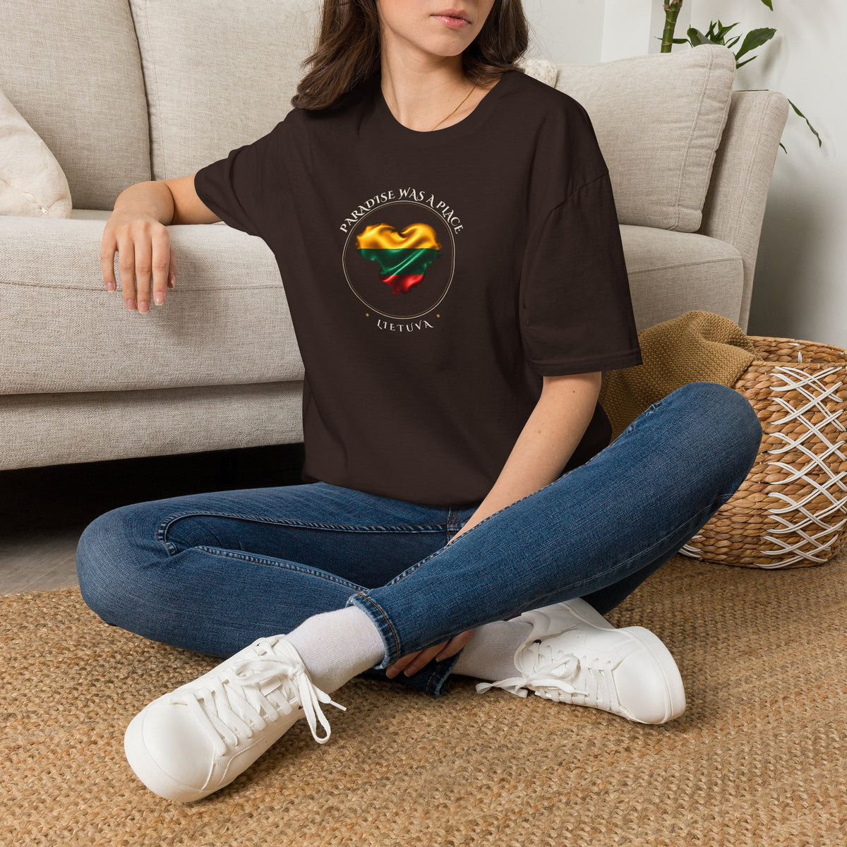 Paradise was a Place, Satin Heart; Unisex Softstyle T-Shirt