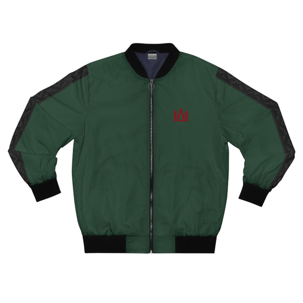 Forest Green Men's Bomber Jacket Lithuanian Dark