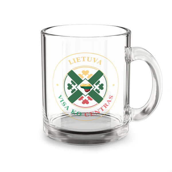 Lietuva Visa Ko Centras, Glass Mug, 10oz
