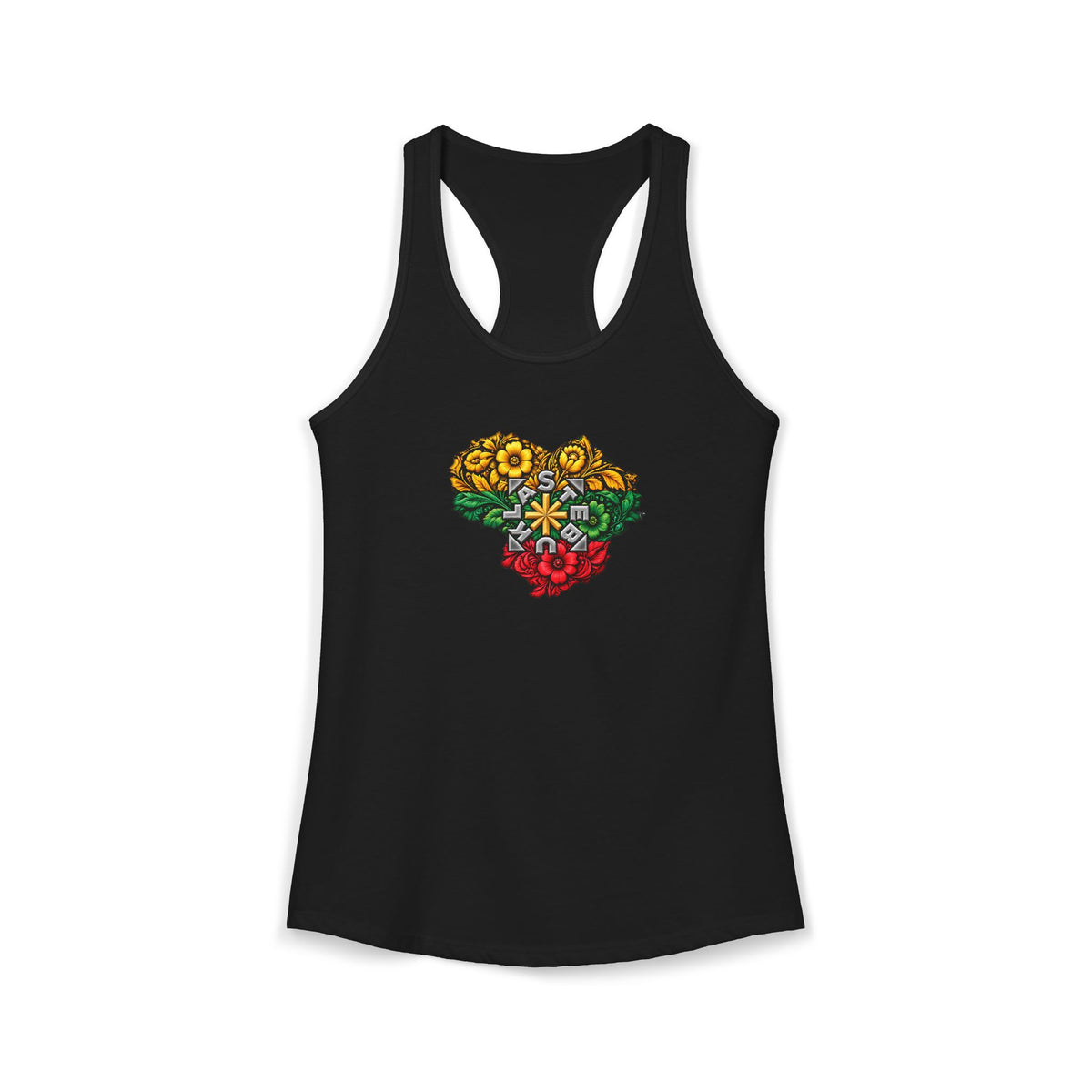 Lithuanian Stebukla Heart, Women's Ideal Racerback Tank