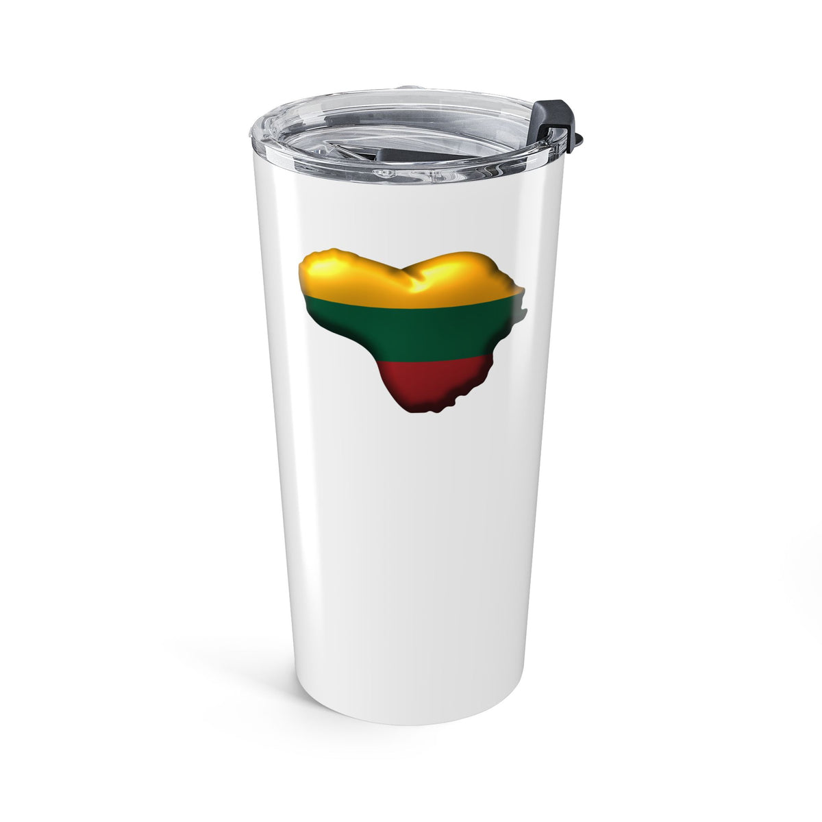 Lithuania Flag Map Tumbler 20oz | Lithuanian Travel Mug