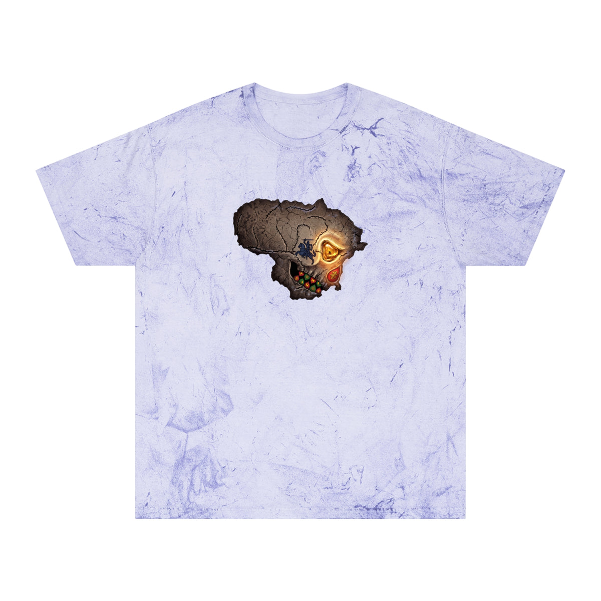 Lithuanian Skull Design, T-Shirt, Edgy