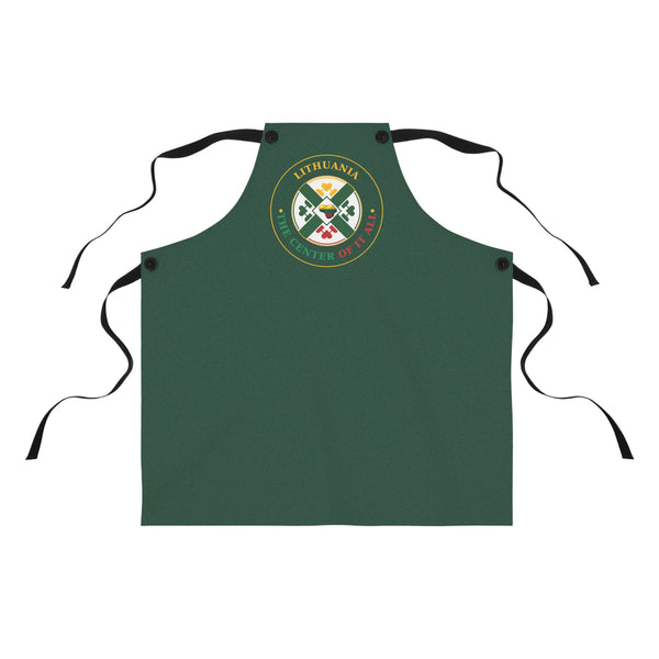 Lithuania the Center of it All, Apron, Forest Green