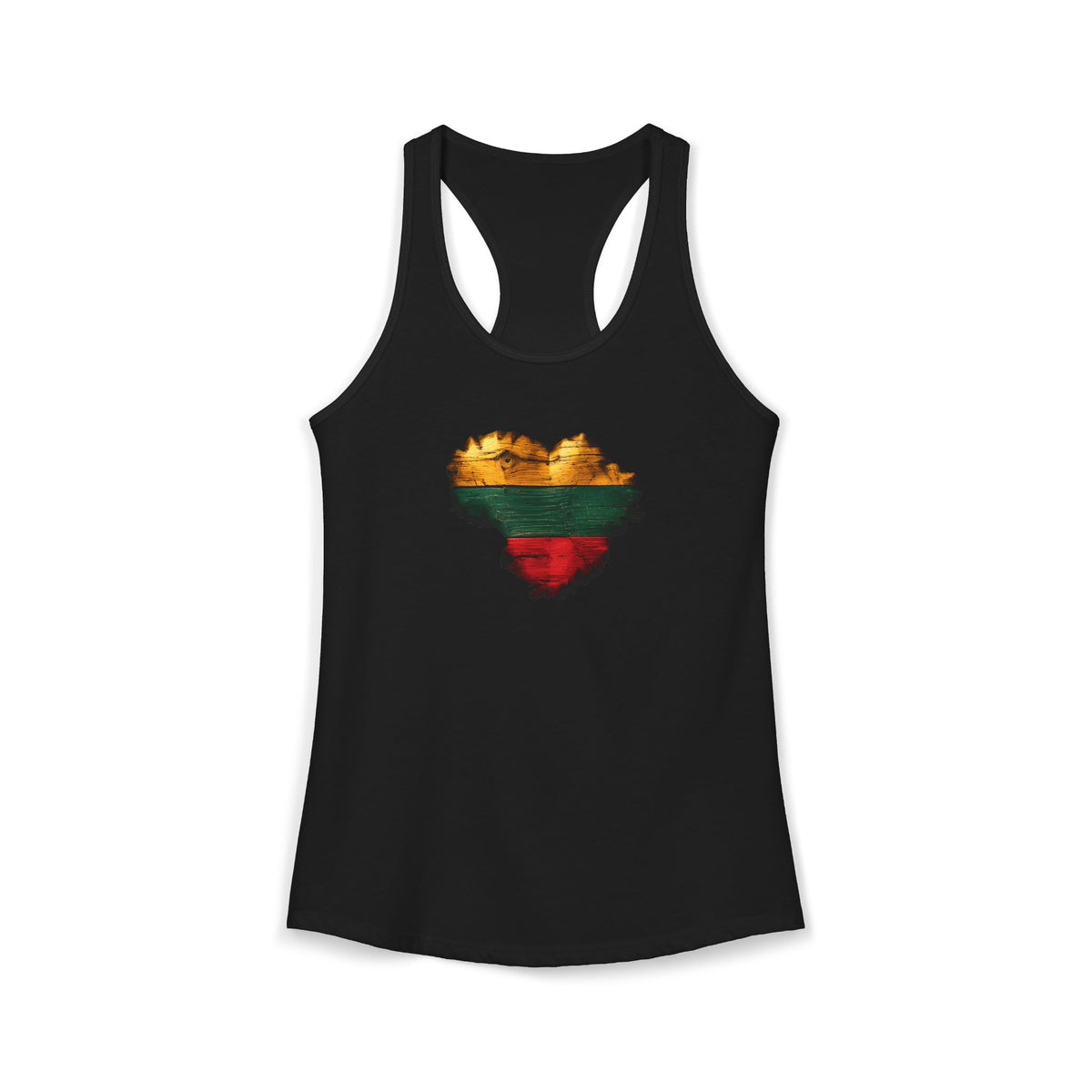 Lithuanian Carved Wooden Heart, Women's Ideal Racerback Tank