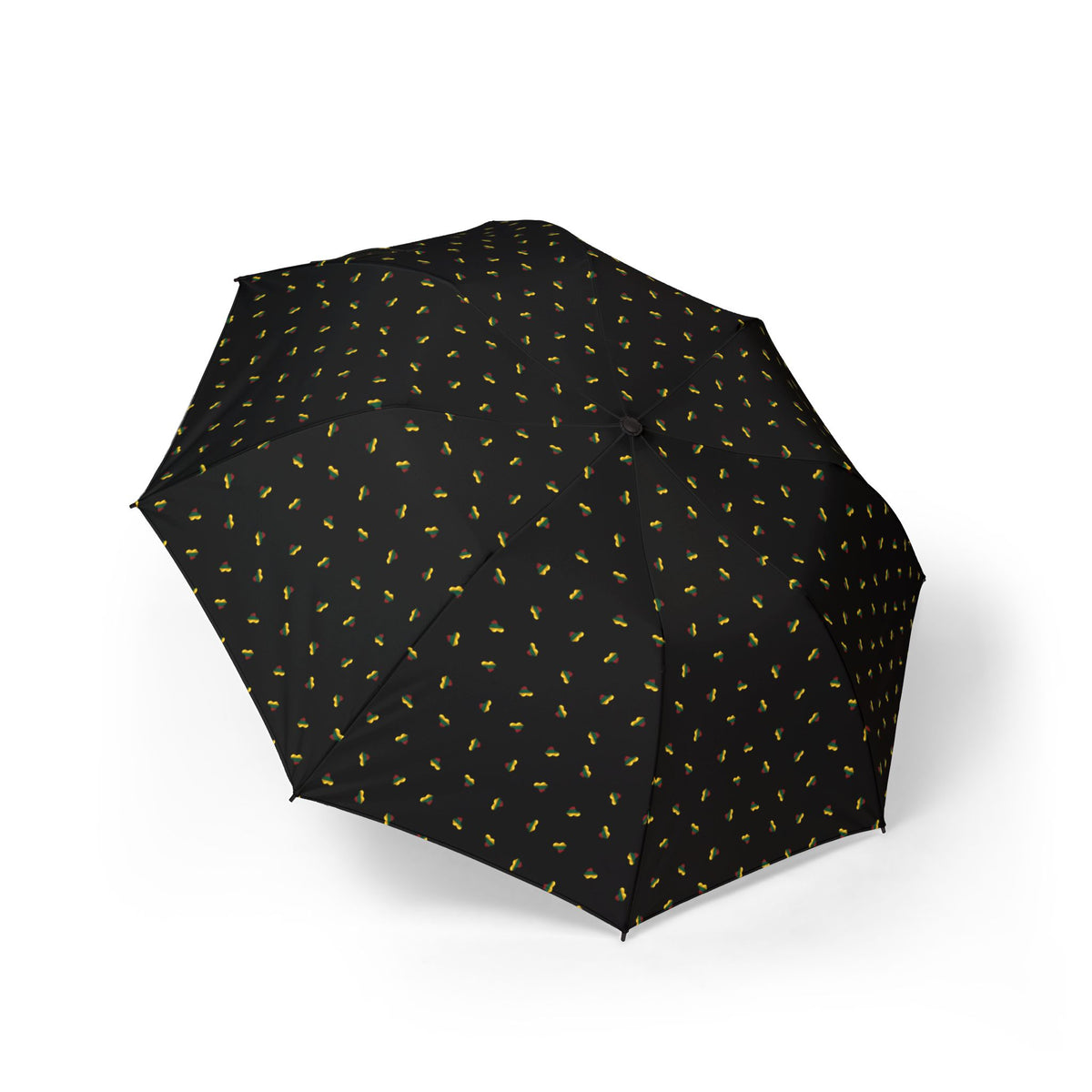 Lithuanian Heart Design, Semi-Automatic Foldable Umbrella