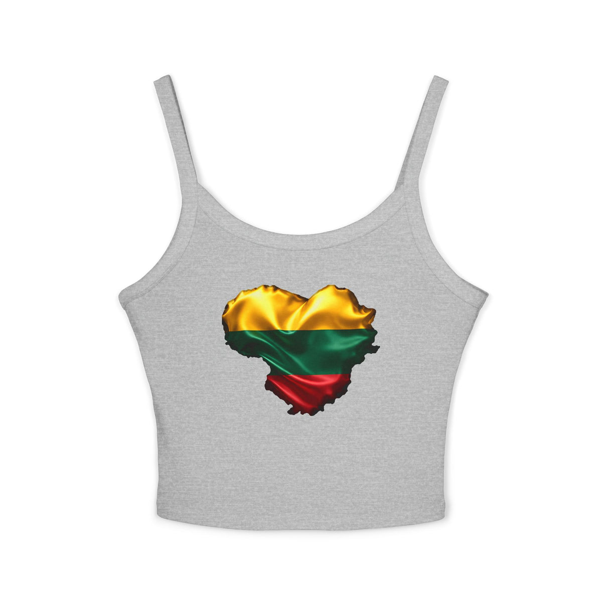 Lithuanian Satin Heart, Women's Spaghetti Strap Tank Top