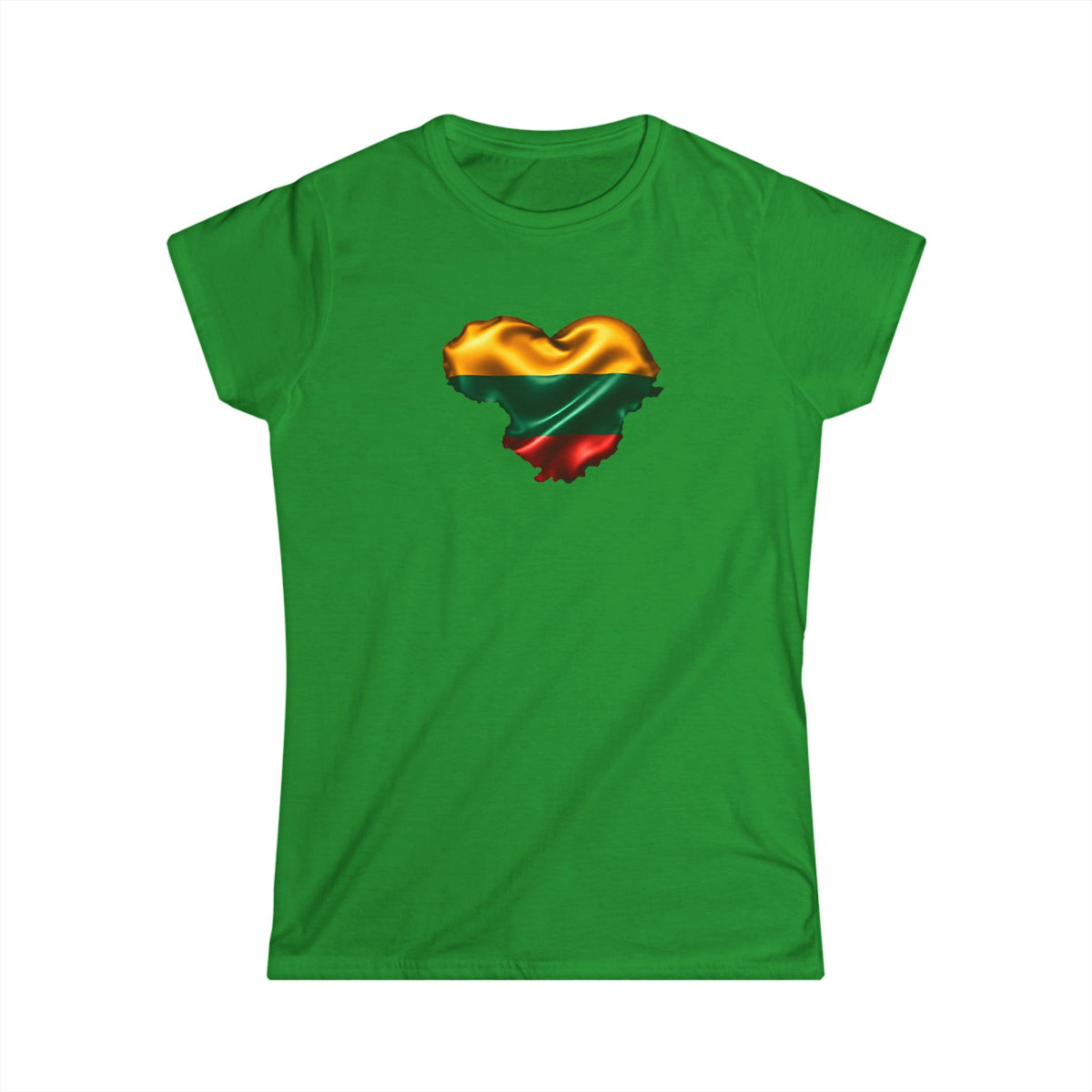 Lithuanian Satin Heart, Women's Softstyle Tee