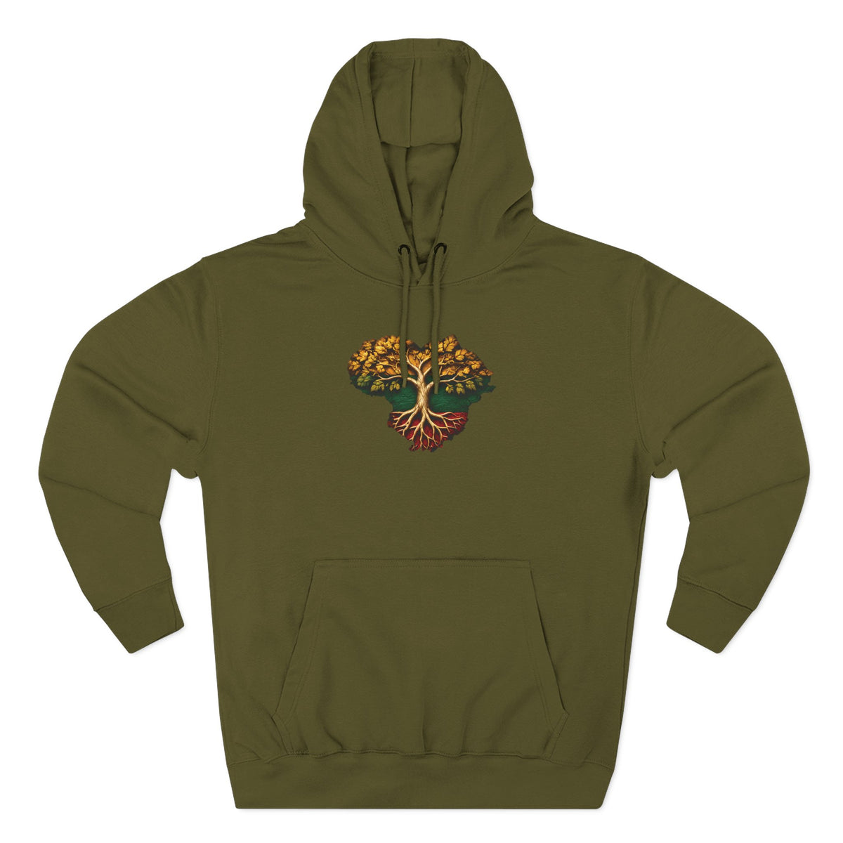 Lithuanian Tree of Life Heart, front, The Center of it All, back