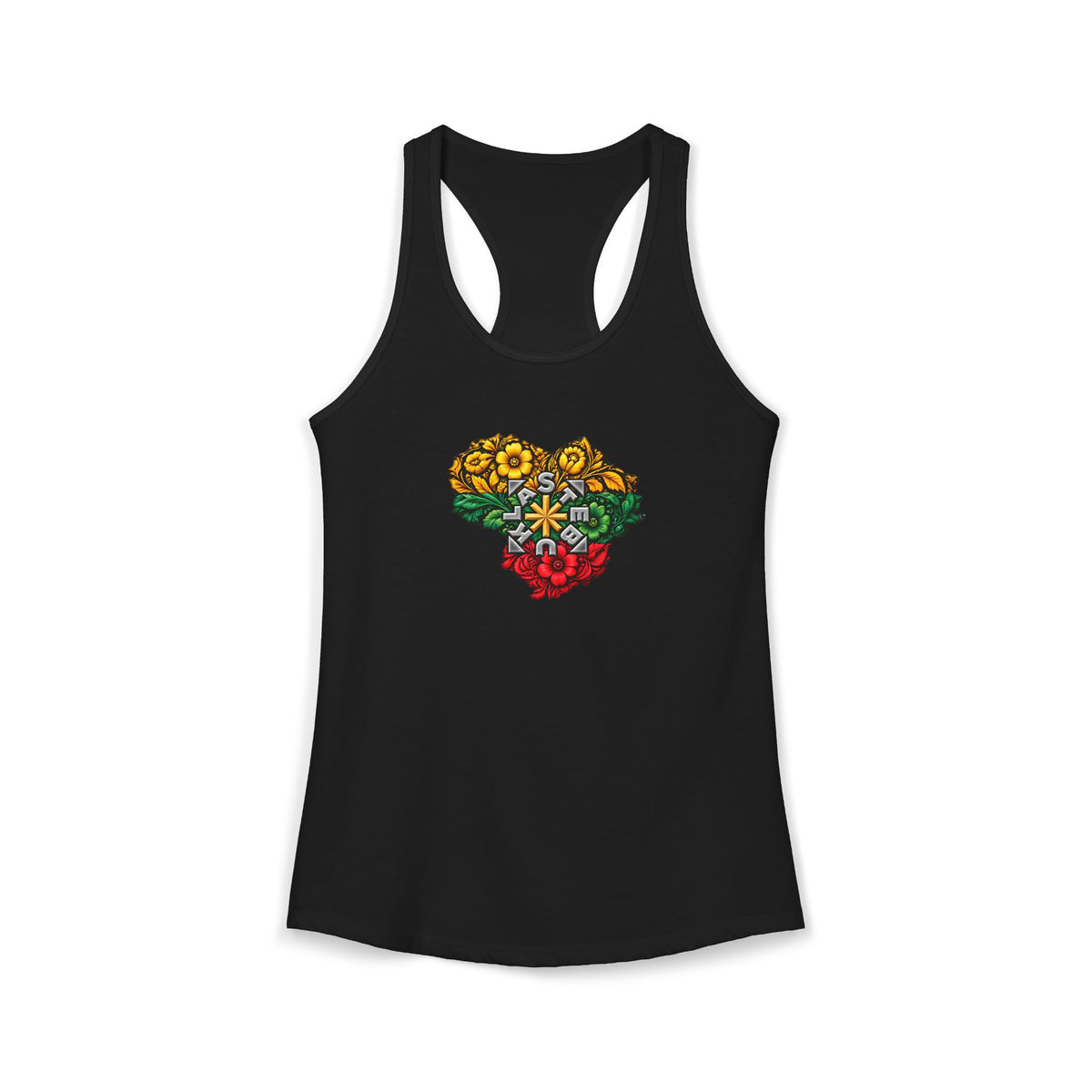 Lithuanian Stebukla Heart, Women's Ideal Racerback Tank