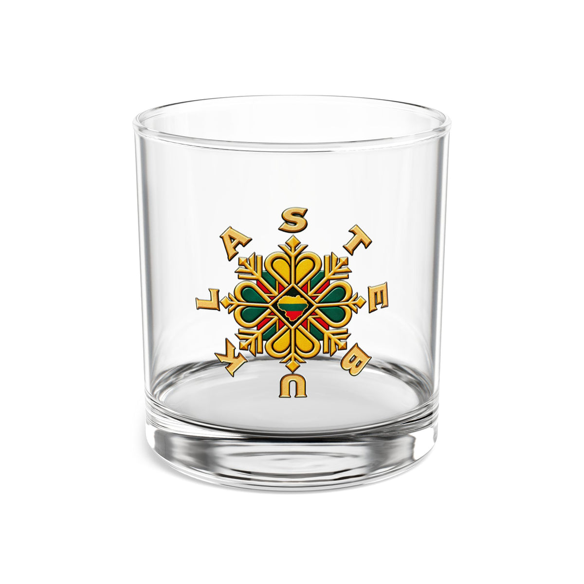 Stebuklas Brand Logo; Rocks Glass, 10oz