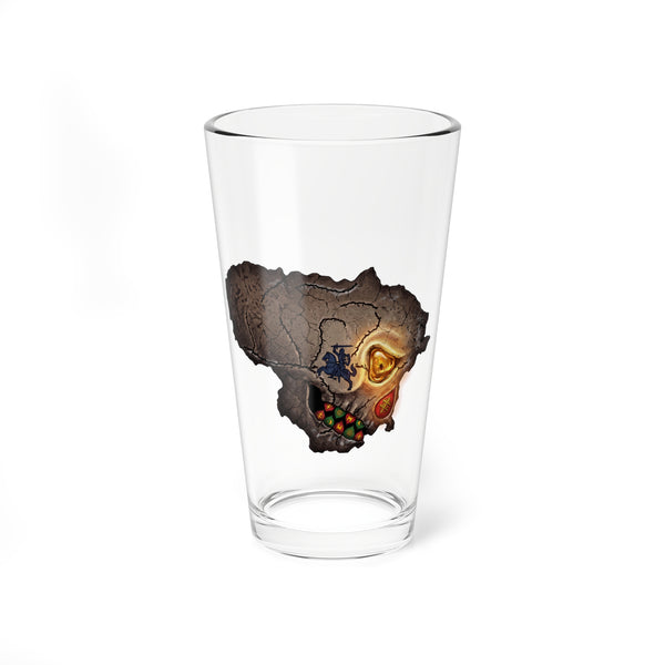 Lithuanian Skull Design, Mixing Glass, 16oz