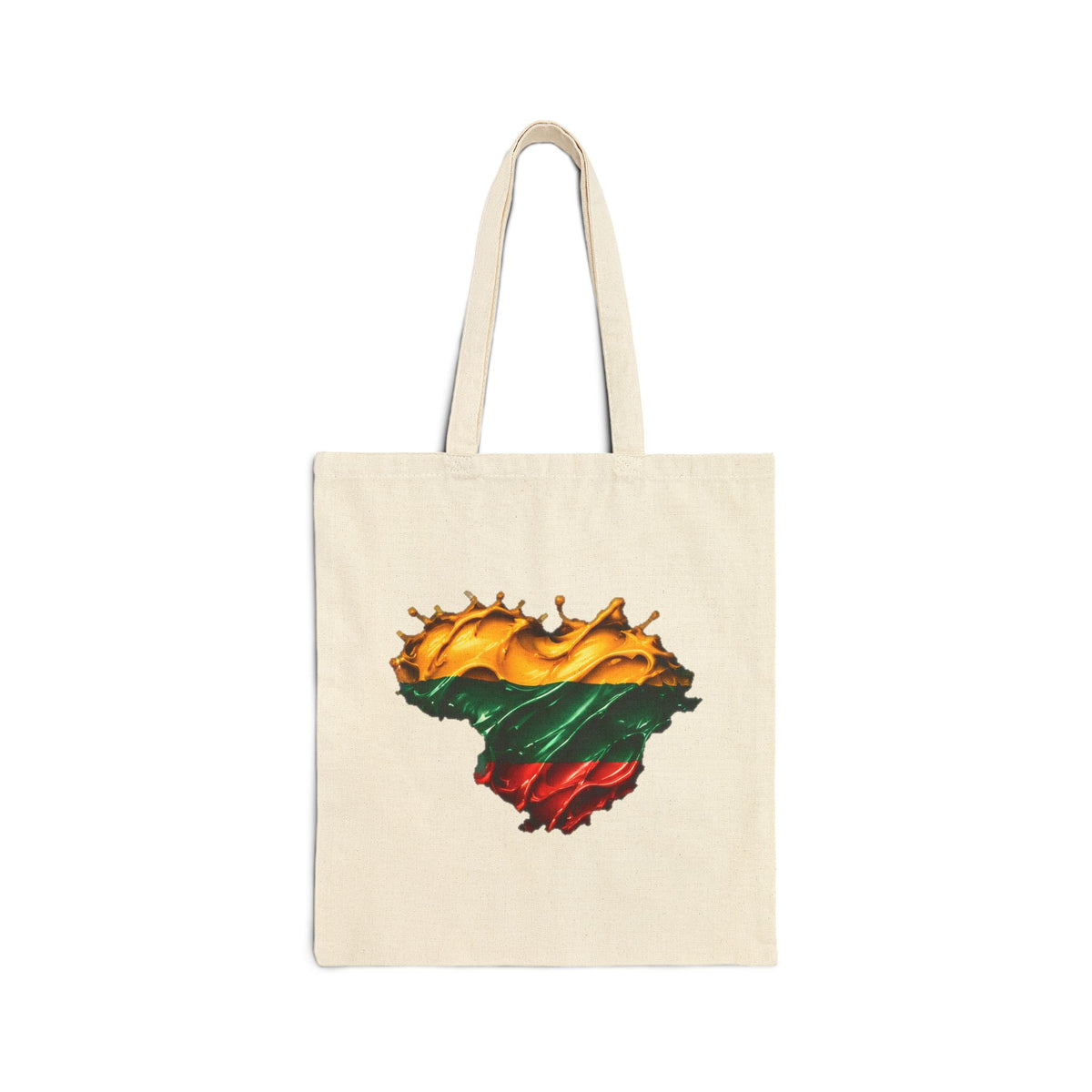 Paint Splash Heart, Cotton Canvas Tote Bag