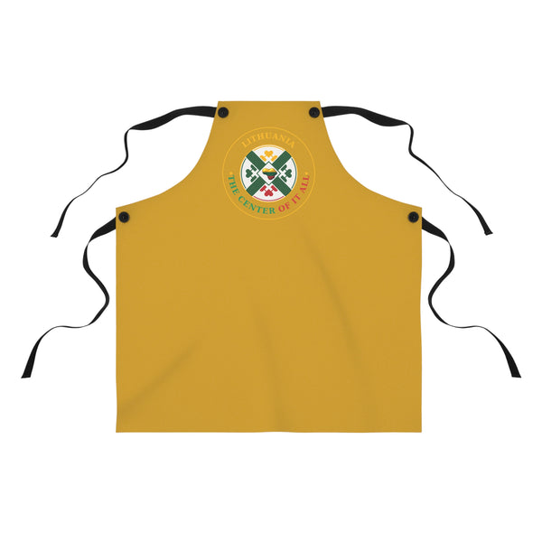 Lithuania the Center of it All, Apron, Mustard