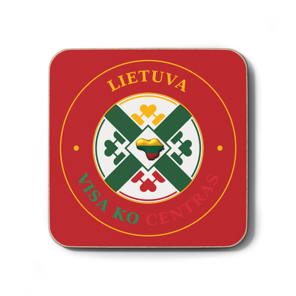 Lithuania Visa Ko Centras Hardboard Back Coaster