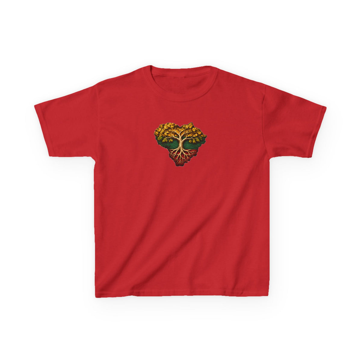 Lithuania Tree of Life Heart Design, front, Lietuva Visa Ko Centras, back, Kids Tee, | Baltic Pride