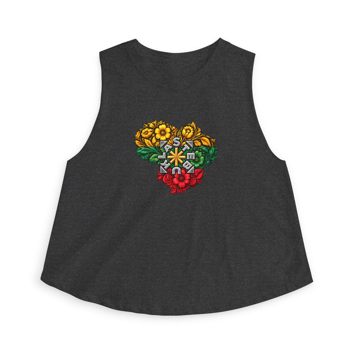 Lithuanian Stebukla Heart, Women's Crop Top