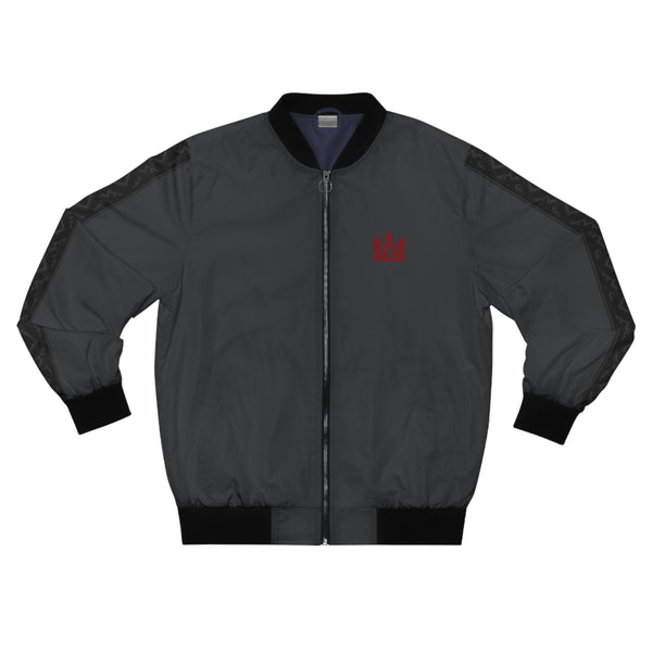 Charcoal Men's Bomber Jacket Lithuanian Dark