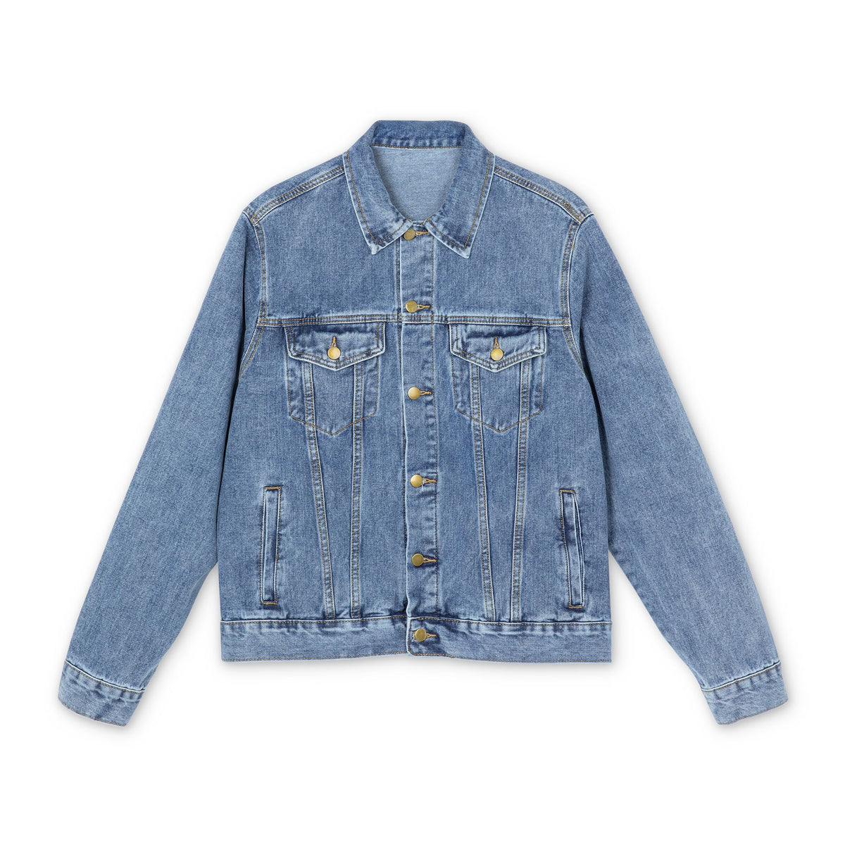Lithuanian Skull DESIGN Men's Denim Jacket