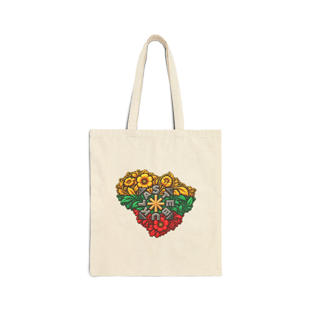 Stebukla heart, Cotton Canvas Tote Bag