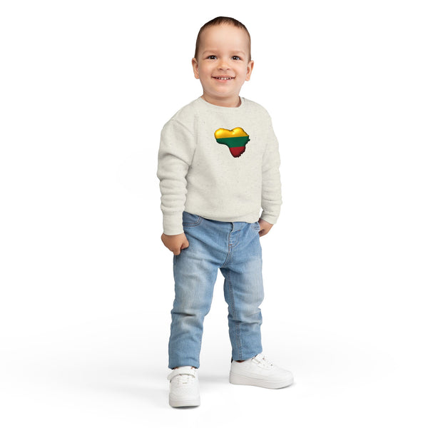 Lithuanian Tree of Life Heart Design, Toddler Sweatshirt