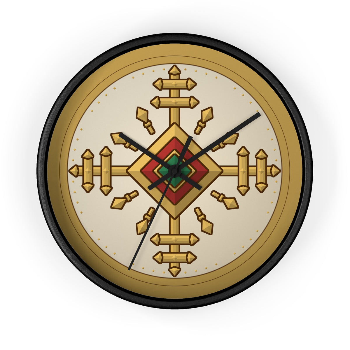 Cross of Vytis, Lithuanian influenced, Wall Clock