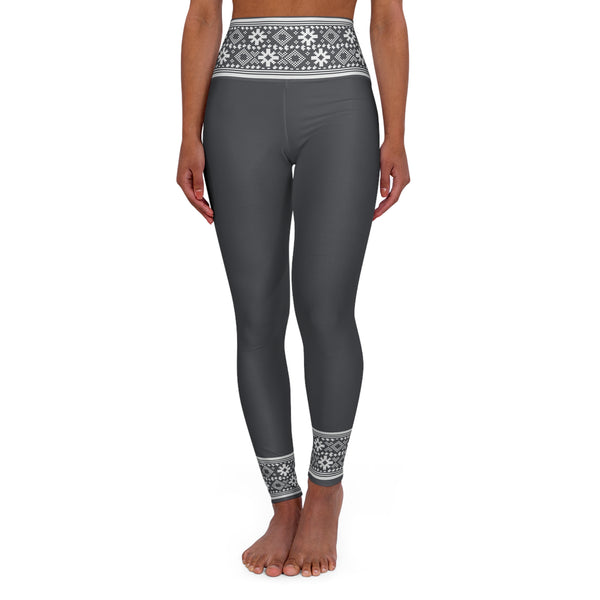 Lithuanian Inspired Design High Waisted Yoga Leggings