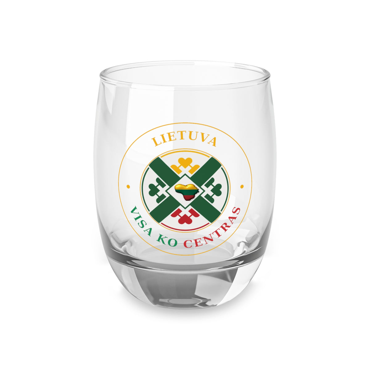Lietuva Visa Ko Centras Logo, Whiskey Glass