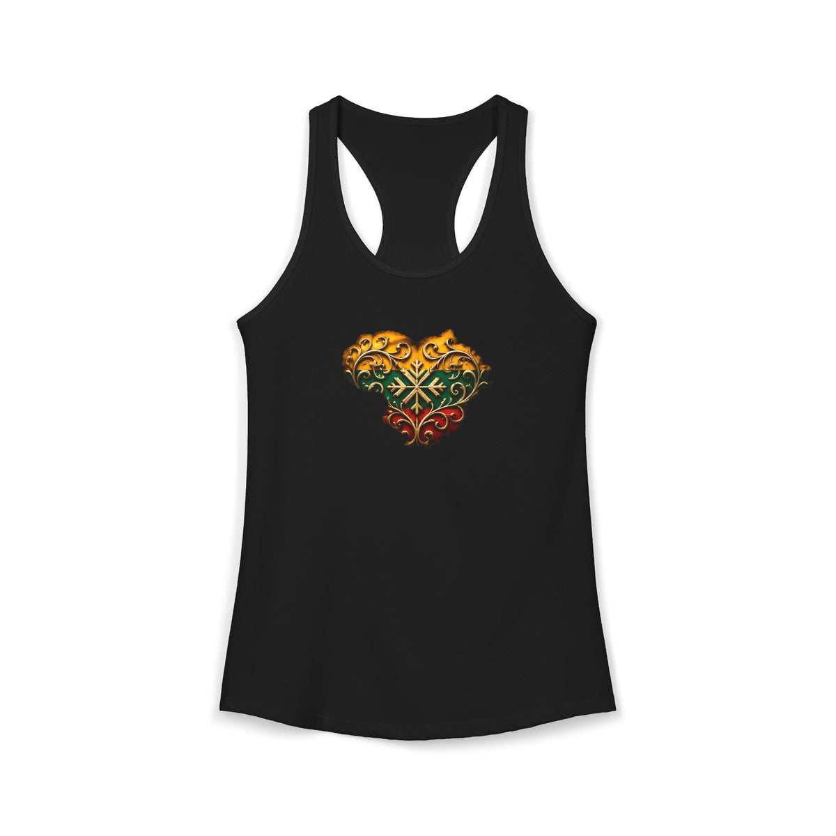 Lithuanian Golden Heart, Women's Ideal Racerback Tank