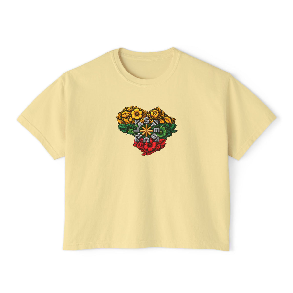 Lithuania Stebukla Heart, Women's Boxy Tee