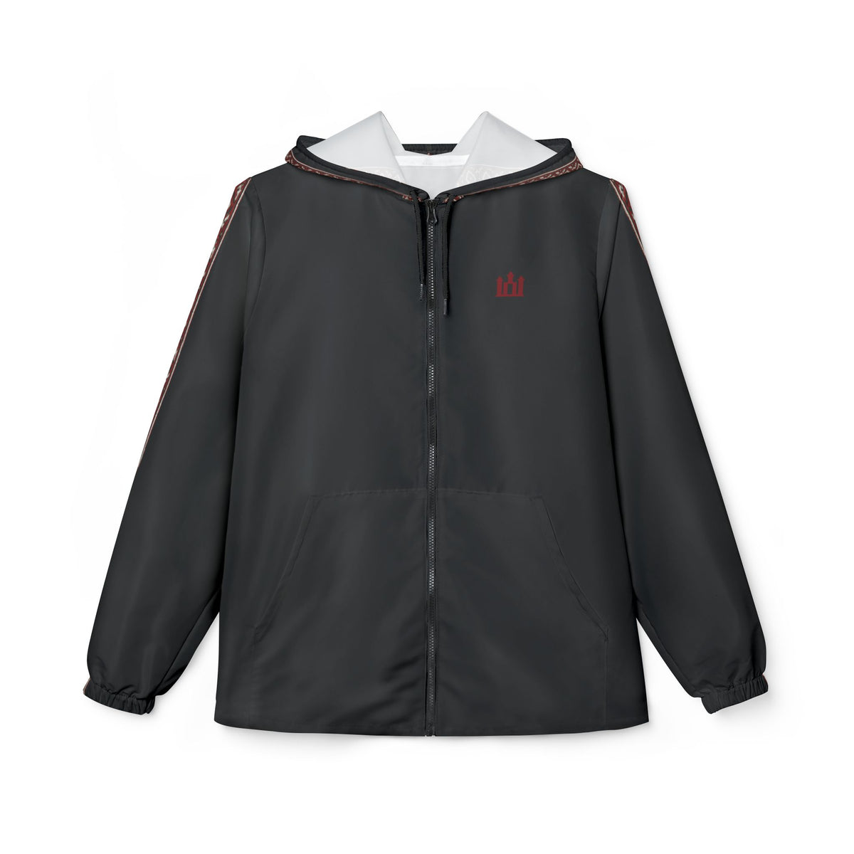 Midnight Black Windbreaker Jacket