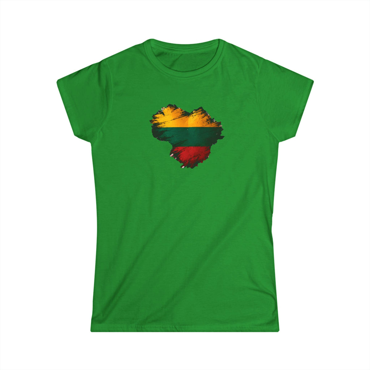 Lithuanian Grunge Heart, Women's Softstyle Tee