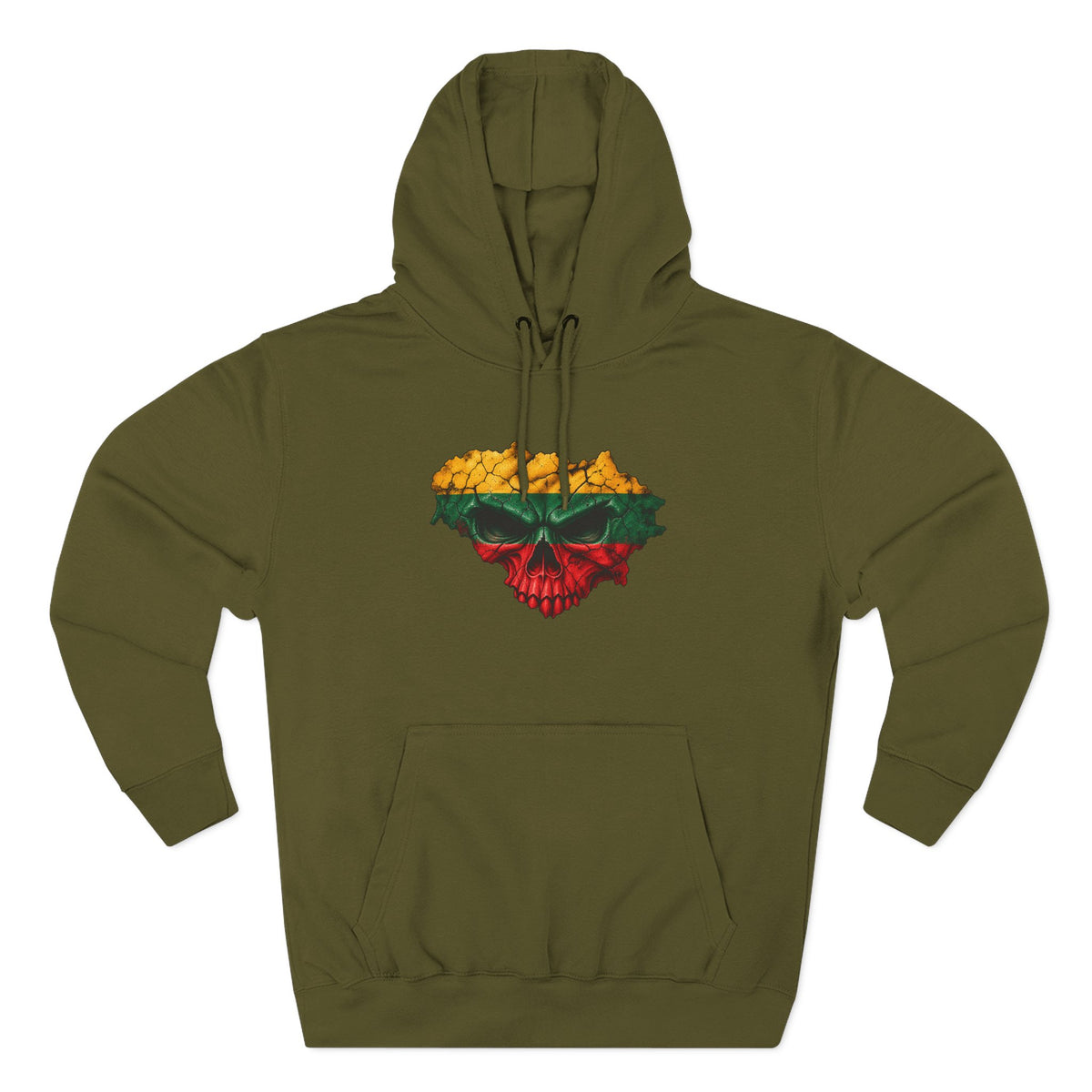 Lithuanian Skull Flag, front, The Center of it All, back