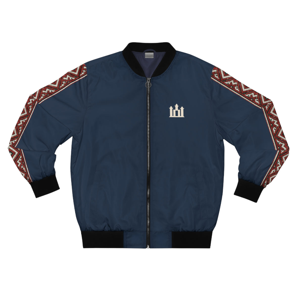 Navy Blue Men's Bomber Jacket Atgimimas