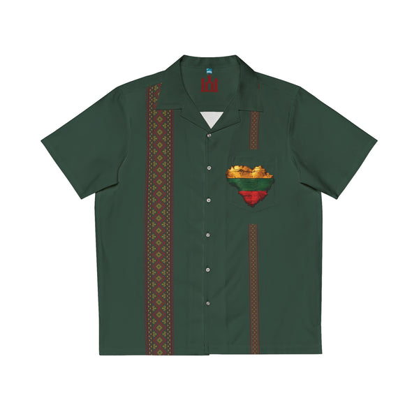 Forest Green Men's Hawaiian Shirt