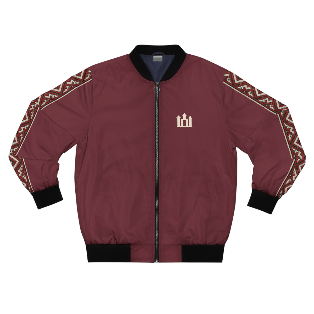 Burgundy Heritage Sport Men's Bomber Jacket